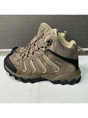 Red Head Woman's Waterproof Hiking Boots Size 8.5M In Tan Suede & Mesh